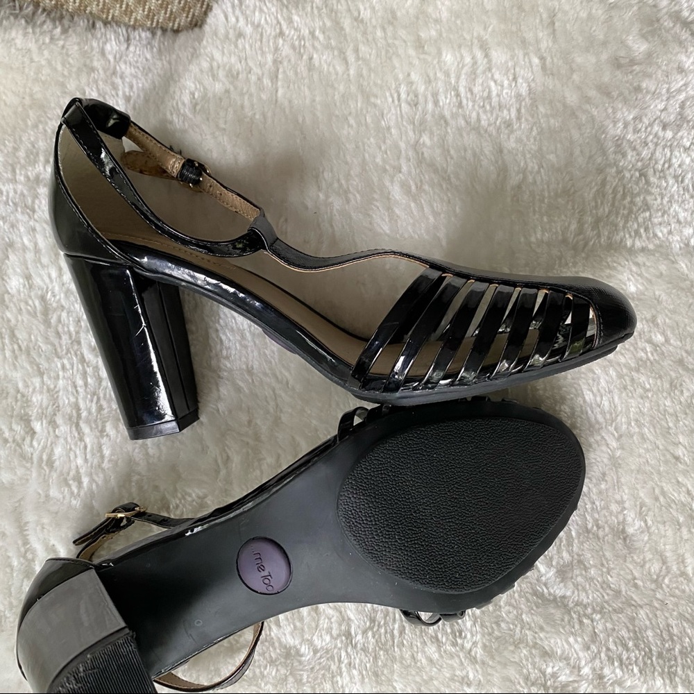 me too black patent shoe ankle strap SIZE 7-1/2 M - Picture 6 of 10